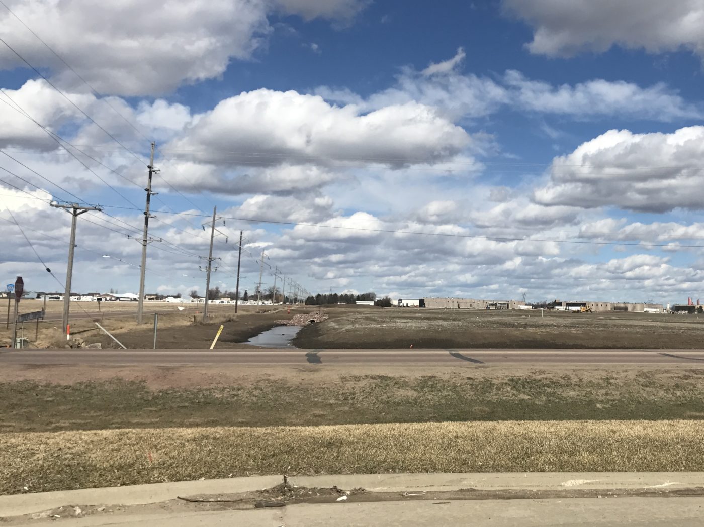 Image of Fareway grocery store's construction site in Harrisbug, SD