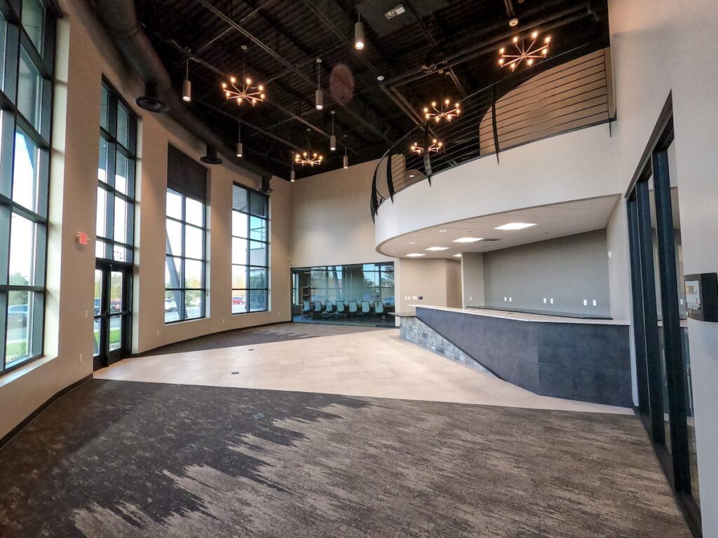 Lobby of Dakota Digital building